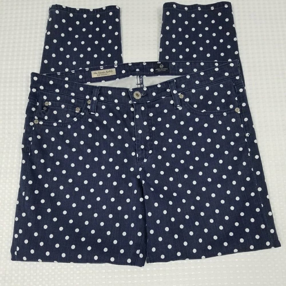 AG Adriano Goldschmie Polkadot "The Stevie Ankle"